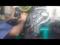 Scania HS 320 motor montagem da engrenagem dá distribuição !! Vidio 21