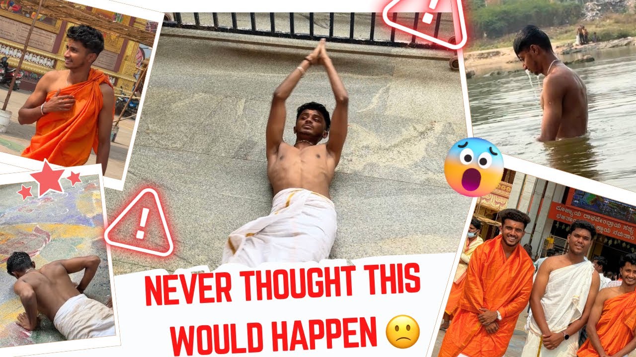 Never thought this would happen in temple 😱🙏🏻 | Dharwad To Mantralayam | Dharwad Vlogger | #bvb |