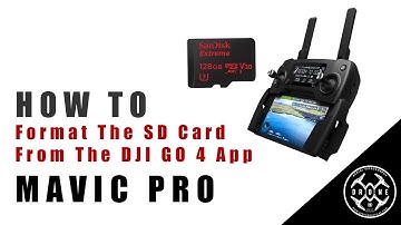 How To Format The Micro SD Card From The DJI GO 4 App