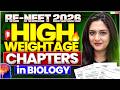 🚨RE NEET 2026 High Weightage Biology Chapters | Meetu Ma'am