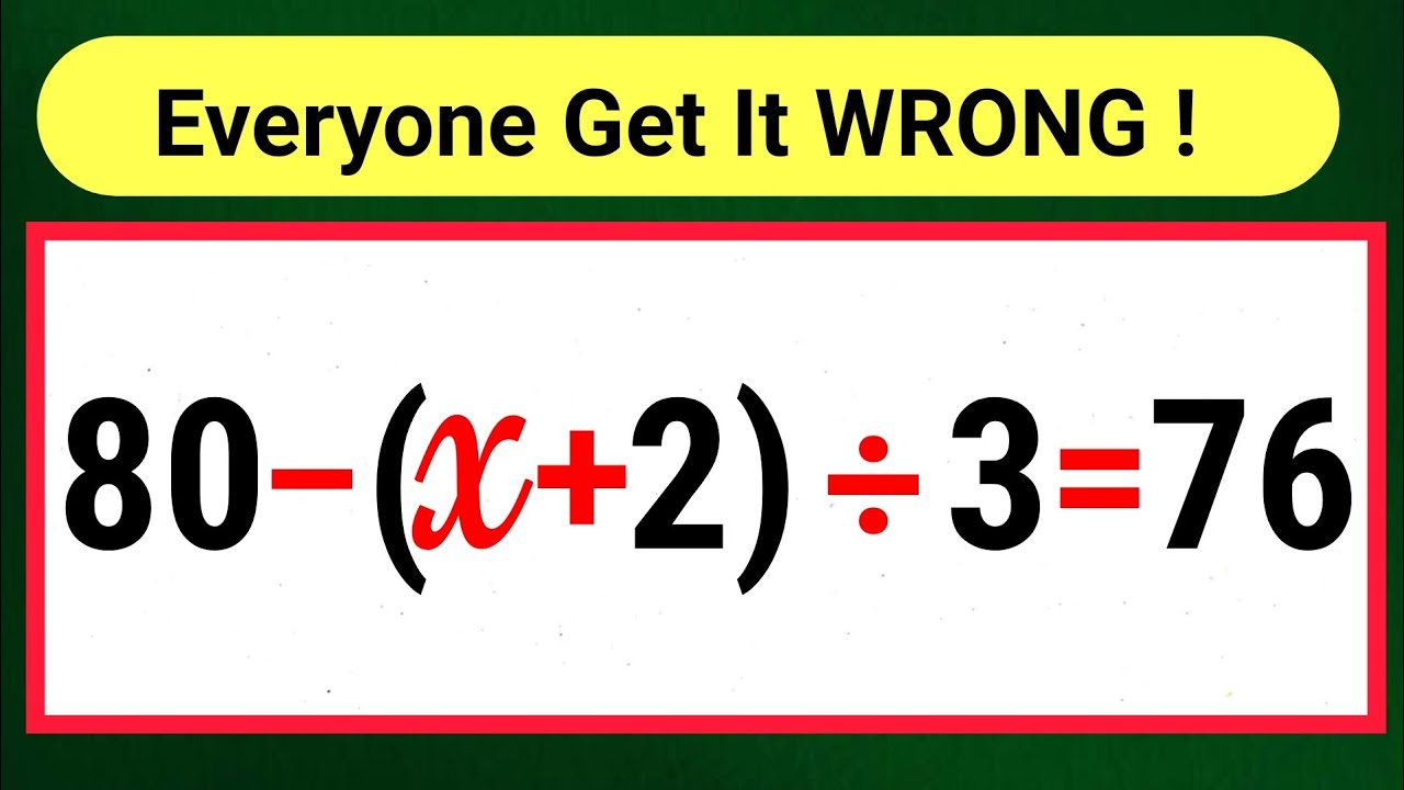Only 5% can solve This Math Problem ! | Simplify PEMDAS Rules