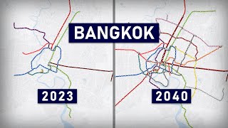 Evolution of the Bangkok Mass Transit System 1999-2040 (animation)