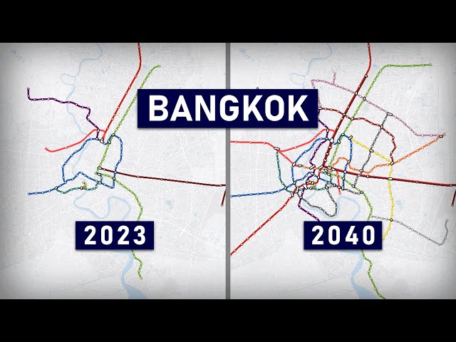 Evolution of the Bangkok Mass Transit System 1999-2040 (animation) class=