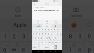 Password Keeper Android App PROMO screenshot 1