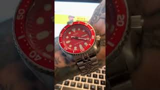 Stunning RED Modded Seiko SKX 007.❤️ #shorts #valentinesday @BeerandWatches