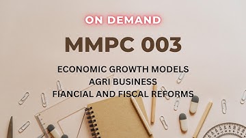 MMPC 003 On Demand Quick Revision video