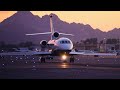 Dassault Falcon 900EX | GOLDEN HOUR Landing &amp; Takeoff