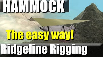 How to Rig your Hammock Ridgeline the Easy way | RevHiker