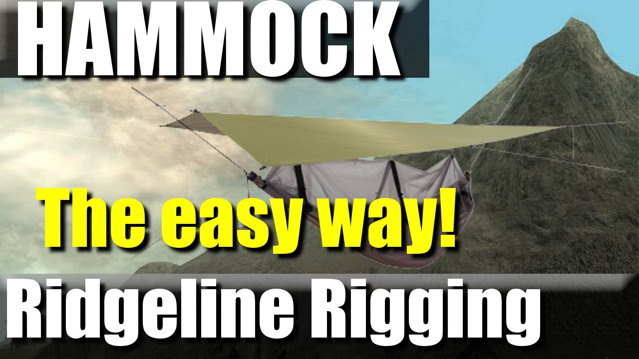 How to Rig your Hammock Ridgeline the Easy way RevHiker YouTube