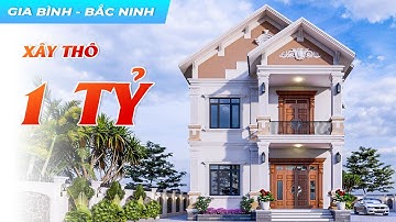 Mẫu Biệt Thự 2 Tầng Tân Cổ Điển Mái Thái 1 TỶ Vạn Người Mê Tại Huyện Gia Bình Tỉnh Bắc Ninh