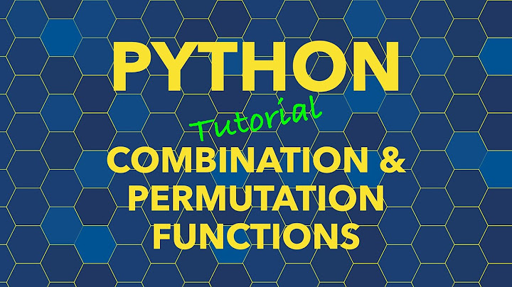Is there a combination function in Python?