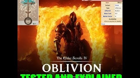 Bleed Damage EXPLAINED & Weakness to Normal Weapons Tested | Oblivion