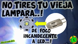 convierte tu vieja linterna de bulbo incandescente a LED Super CREE, Lampara STREAMLIGHT Super fácil