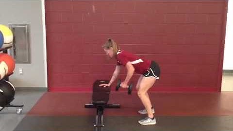 Three Point Stance DB Row