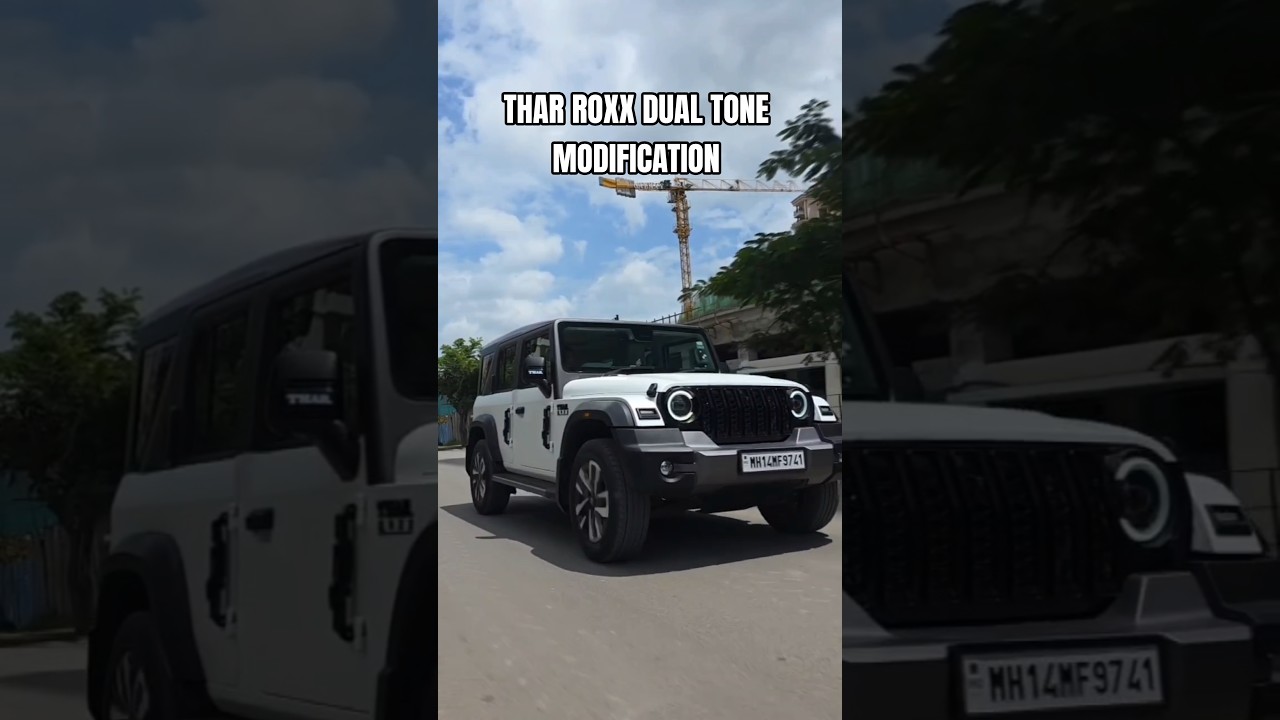 Mahindra Thar ROXX Dual Tone Modification | Thar ROXX Modified | Thar ROXX Accessories 