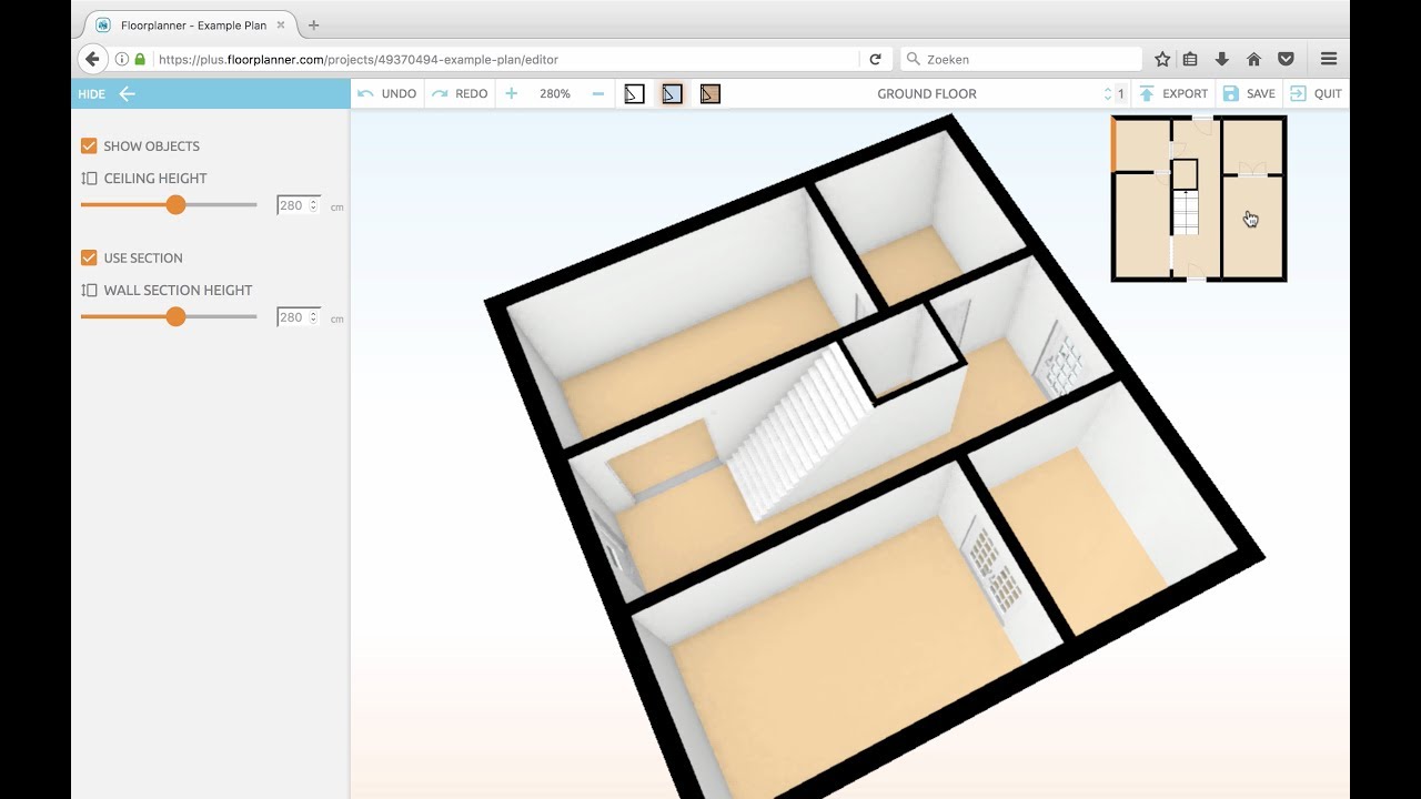 Floorplanner Lesson 3: Doors and Stairs 