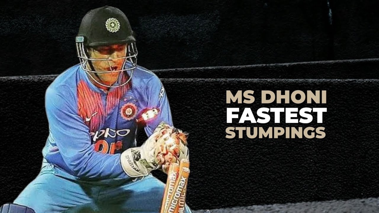 MS Dhoni : Lightning Fast Stumpings
