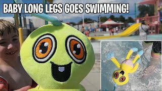 Baby Long Legs Goes Swimming!