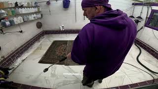 Real customer rugs, Real Rug Cleaning. This one's a filthy one. Genuine rug cleaning ASMR.