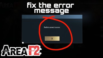 How to fix reconnecting and unable to connect to server problem in area f2