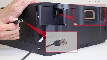 Connecting the printer and a computer via USB (GM2000 series)