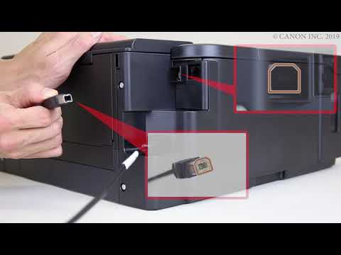 Connexion de l'imprimante à un ordinateur via USB (GM2000 series)
