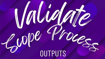 VALIDATE SCOPE Process - OUTPTS | PMBOK | PMP 2025