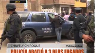 Policía abatió a 3 reos fugados