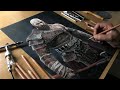 Drawing kratos god of war ragnarok  timelapse  artology