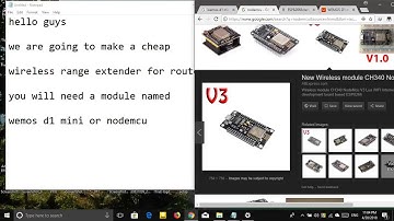 Only 3$  Router Range extender Esp8266/wemos d1 mini  PART 1