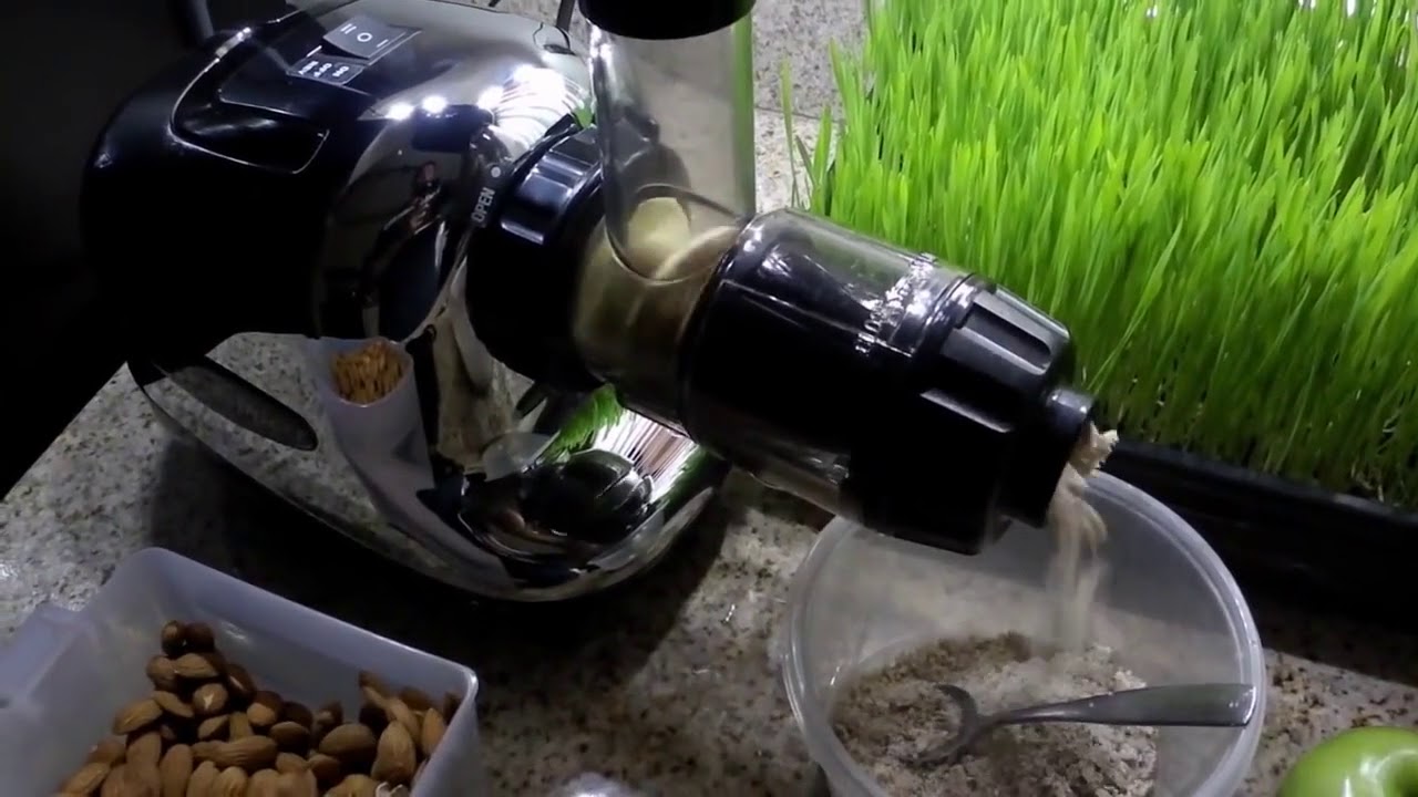 omega juicer clogged with almond butter