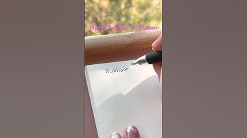 How to write your name in Korean - Rukhsar                   #cute #korean #handwriting #name