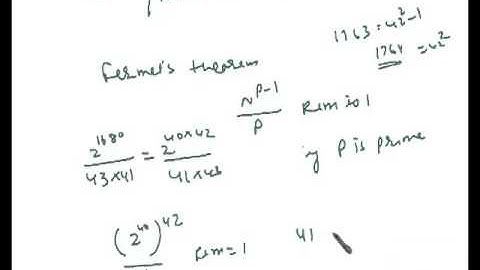 Number System Fermat Theorem Concept