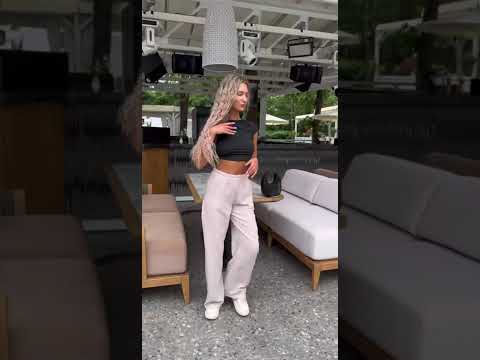 Стильні жіночі штани прямого крою з жатого льону (Розмір 42, 44, 46), Світло-бежеві, видео 1