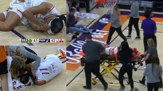 Shey Peddy Exits ON STRETCHER From ELBOW To HEAD/NECK Flagrant Foul Phoenix Mercury vs Seattle Storm