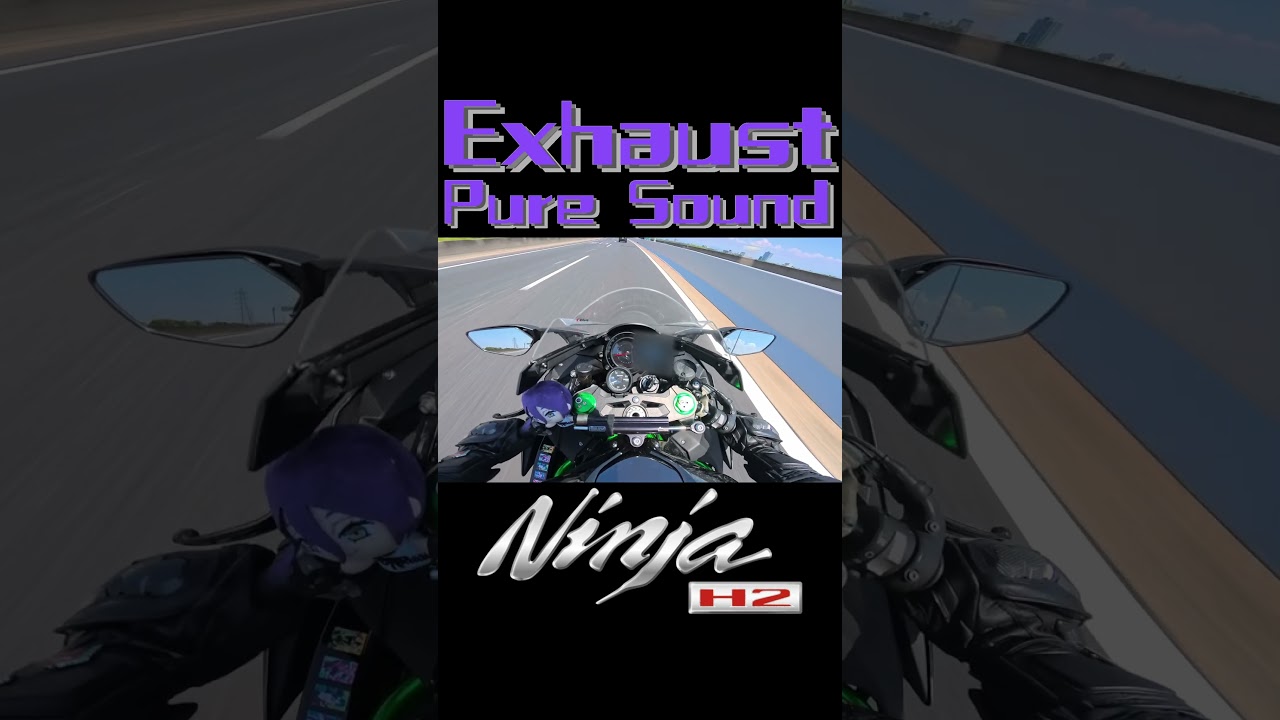 Ninja H2 Pure Exhaust Sound in Osaka Bay Shoreline! - YouTube
