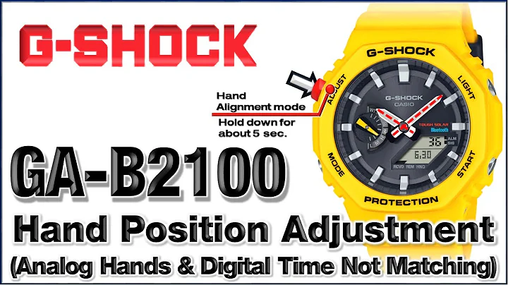 GA-B2100 G-Shock Module 5689 Hands Home Position Adjustment (Hands & Digital time not matching)Demo✌