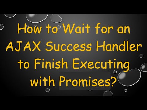 How to Wait