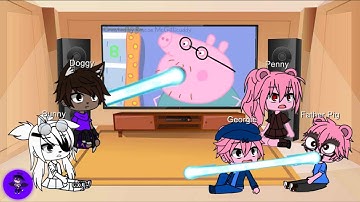 Gacha Club| 🐷 Piggy characters react to Piggy Memes - Peppa and Roblox Piggy Funny Animation!