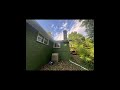 Exterior Brick Stain/Paint House &amp; Shed- OAKMOSS GREEN BODY - PURE WHITE TRIM, EAVES, FASCIA, GUTTER