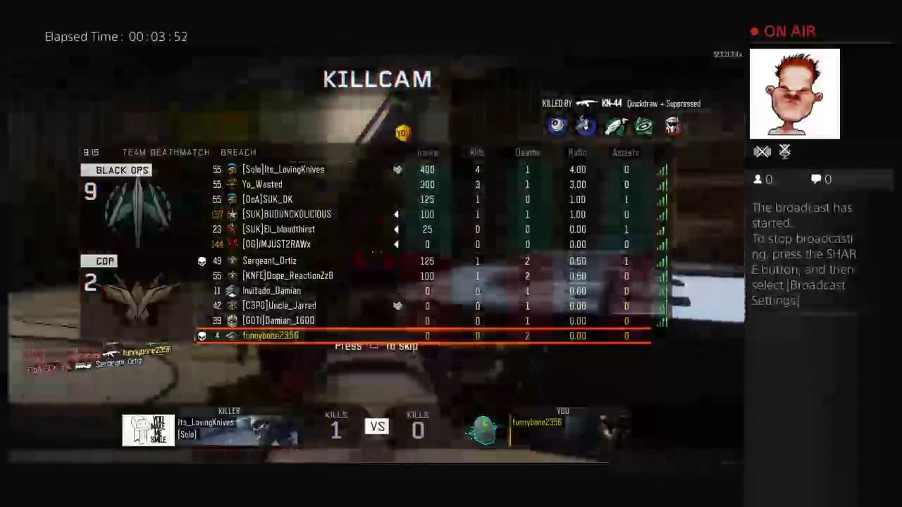 My first gaming video black ops3