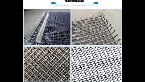 High Durable and Performance Self Cleaning mining screen mesh