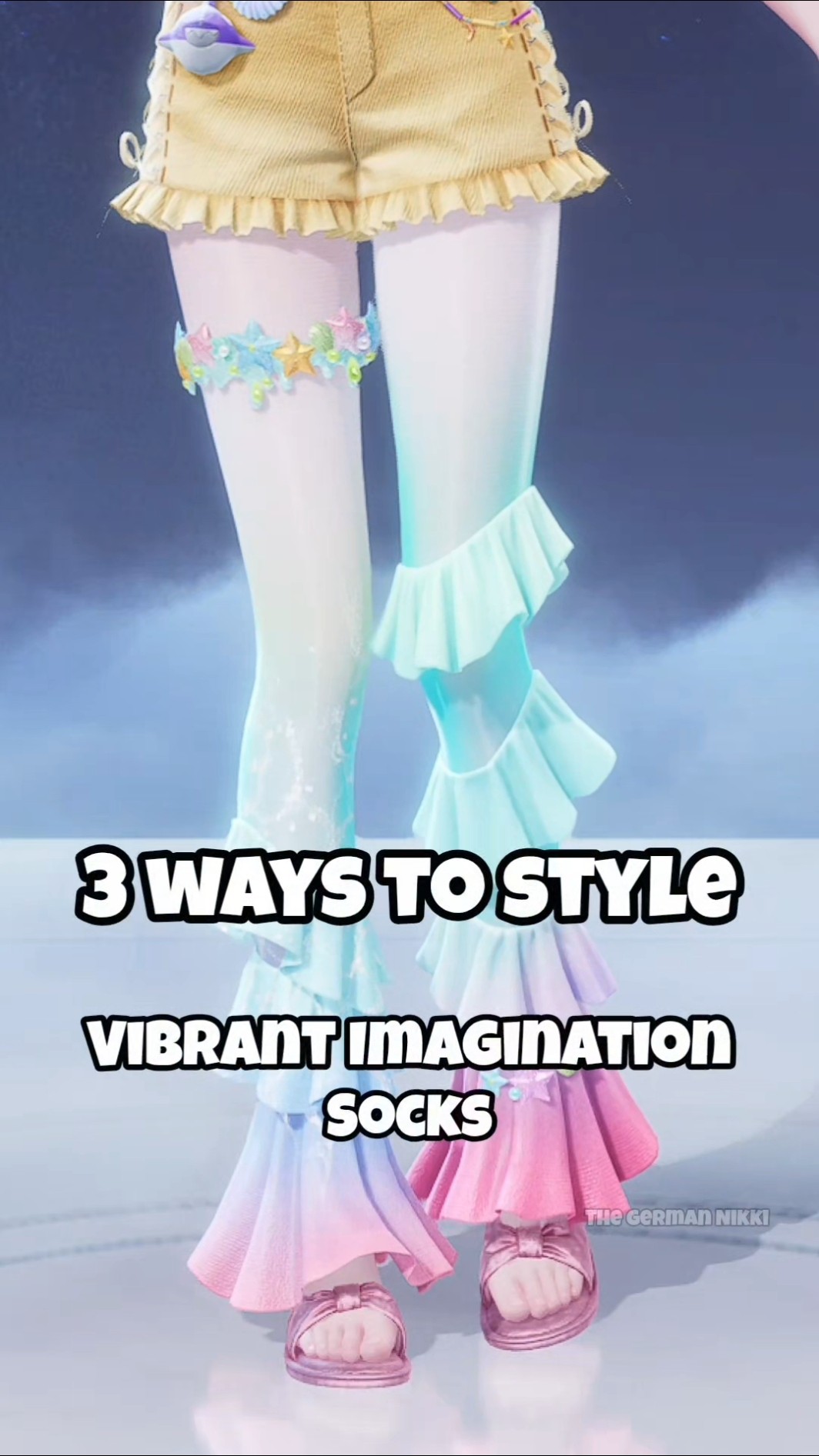3 ways to style Vibrant Imagination socks || Infinity Nikki - YouTube