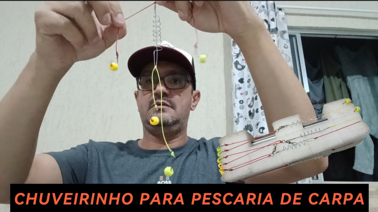 Como fazer chuveirinho para pescar Carpa ai vai a dica