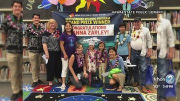 Hawaii Island 2nd grader wins grand prize in the statewide 2019 Summer Reading Program