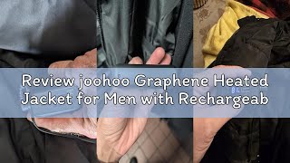 Review joohoo Graphene Heated Jacket for Men with Rechargeable Battery Pack Included