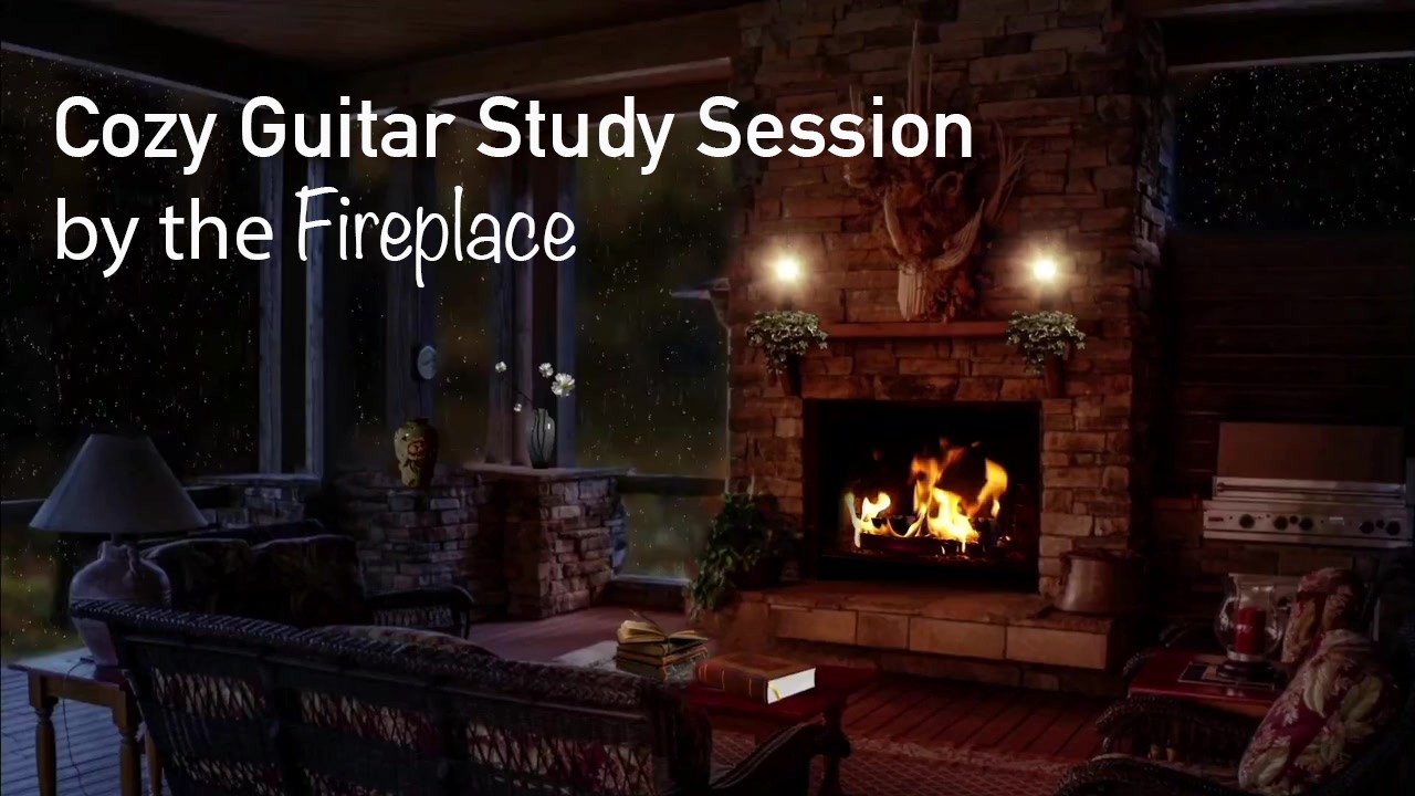 Copy of Cozy Guitar Study Session 🎸 by the Fireplace