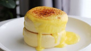 Crème Brûlée Japanese Souffle Pancakes