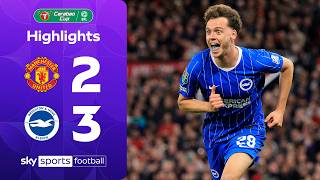 Man Utd collapse against Seagulls! | Manchester United 2-3 Brighton | Carabao Cup Highlights