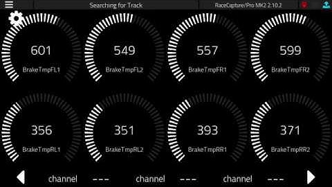 New dashboard screens for the RaceCapture app